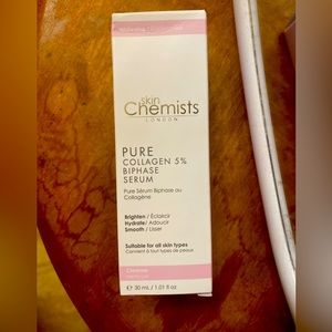 Selling skin chemist London here collagen 5% biphase serum. 30 mL new in box.